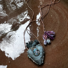 Load image into Gallery viewer, Embroidered 'Heart' Necklace by Antonia Rossi