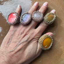 Load image into Gallery viewer, Big Stone Ring, Pink