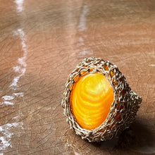 Load image into Gallery viewer, Big Stone Ring, Dark Yellow