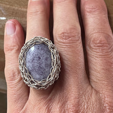 Load image into Gallery viewer, Medium Stone Ring, Lepidolite