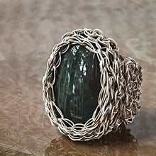 Load image into Gallery viewer, Medium Stone Ring, Dark Australian Jade