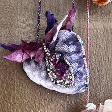 Load image into Gallery viewer, Embroidered 'Heart' Necklace by Antonia Rossi
