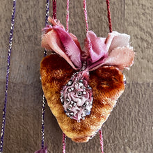 Load image into Gallery viewer, Embroidered 'Heart' Necklace by Antonia Rossi