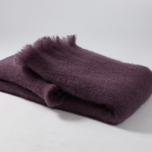 Mohair scarf Plum