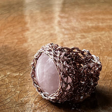 Load image into Gallery viewer, Medium Stone Ring, Rose Quartz

