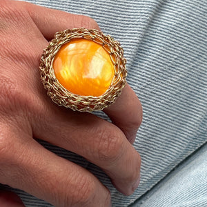 Big Stone Ring, Dark Yellow