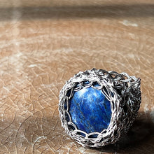 Load image into Gallery viewer, Medium Stone Ring, Lapis Lazuli
