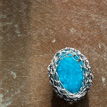 Load image into Gallery viewer, Medium Stone Ring, Green Turquoise
