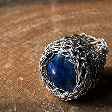 Load image into Gallery viewer, Medium Stone Ring, Lapis Lazuli

