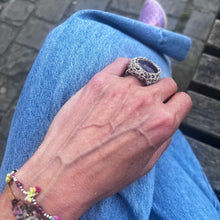 Load image into Gallery viewer, Medium Stone Ring, Amethyste

