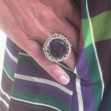 Load image into Gallery viewer, Medium Stone Ring, Amethyste
