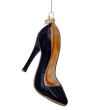 Load image into Gallery viewer, Ornament Black High Heel Pump
