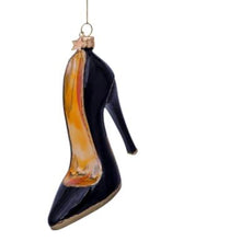 Load image into Gallery viewer, Ornament Black High Heel Pump
