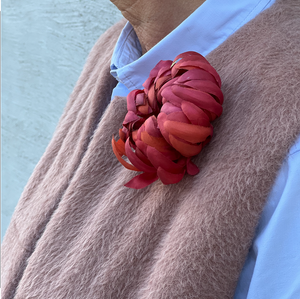 Flower Brooch in Silk
